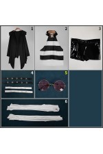 2XXT Cosplay Vtuber Shiina Yuika Prisoner No.417 Cosplay Costume